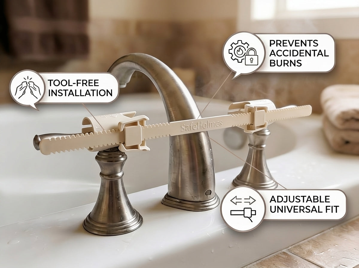 Faucet Handle Restraint - Dual Use Universal