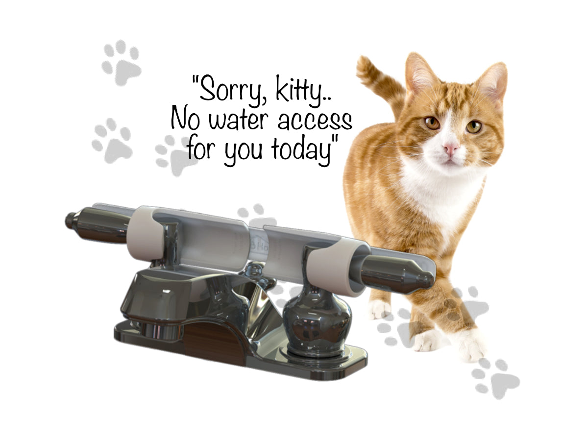 EXT.- Tub:  Faucet Handle Restraint