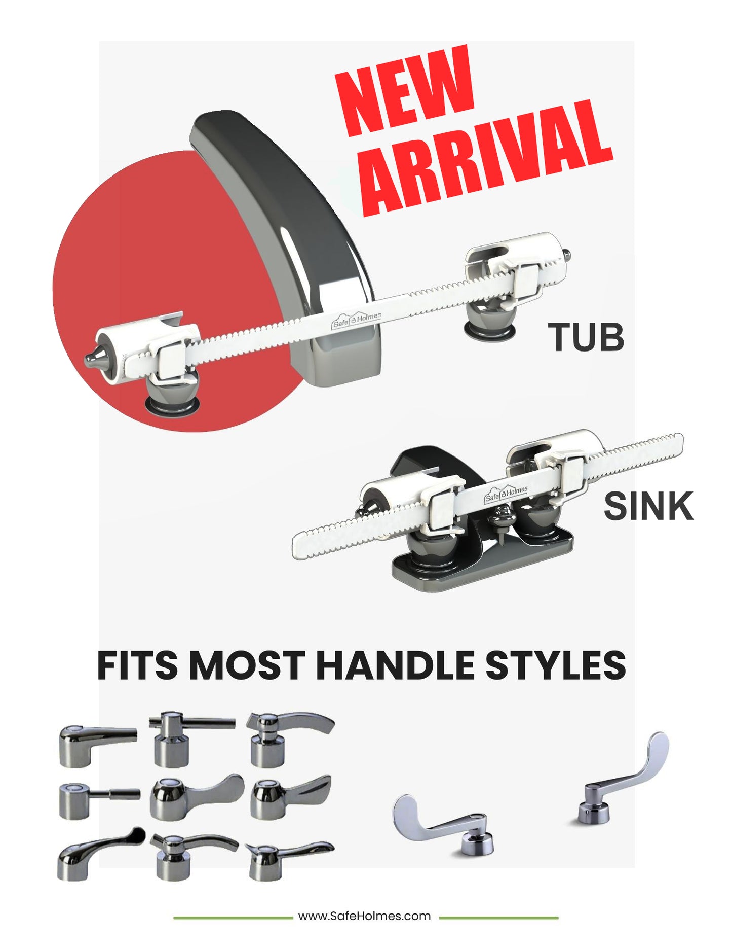 Faucet Handle Restraint - Dual Use Universal